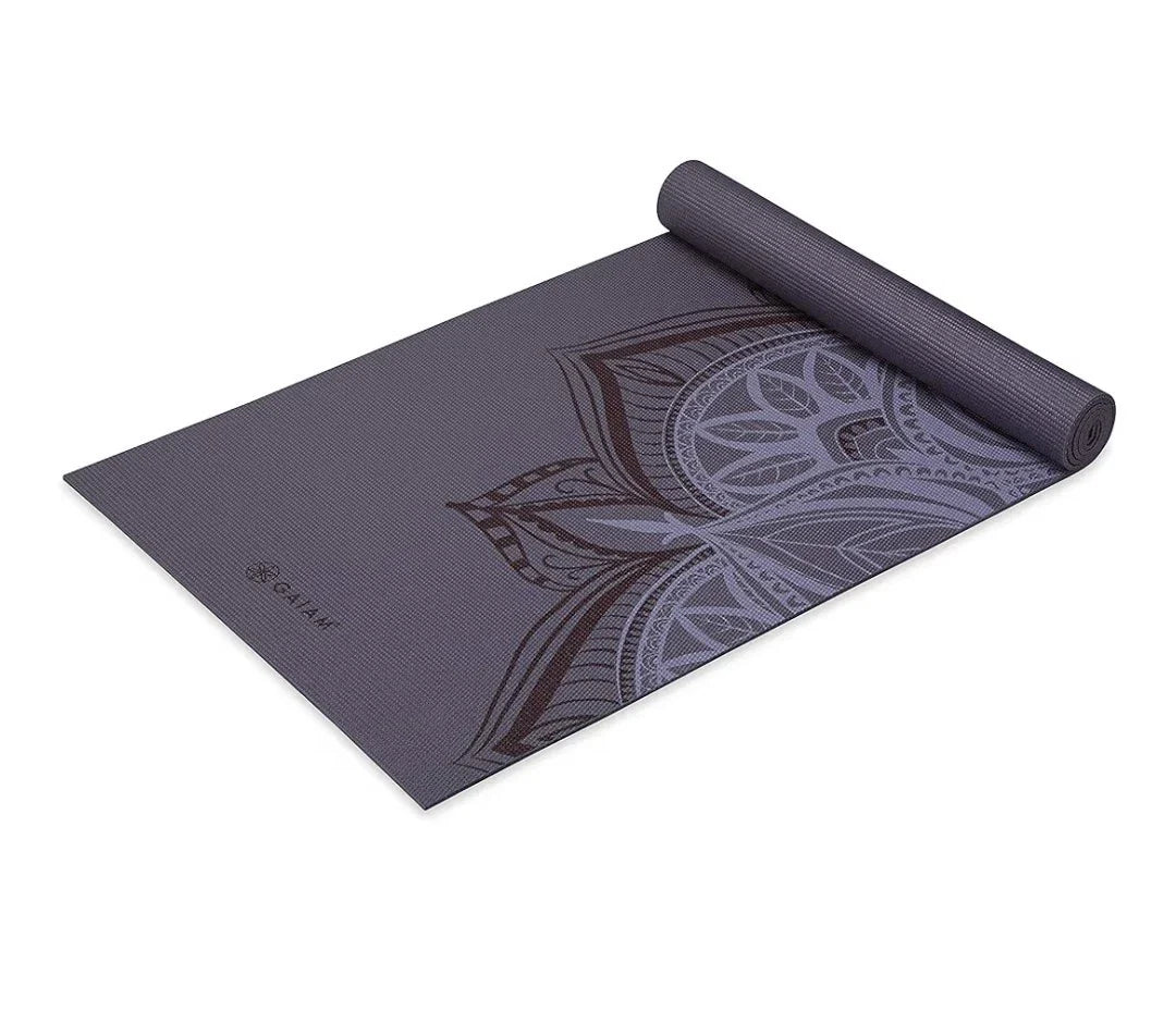 Yoga Mat - Premium 5mm Print Thick Non Slip Exercise & Fitness Mat for All